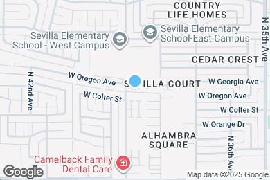 Map image of the property - 3843 W Oregon Ave