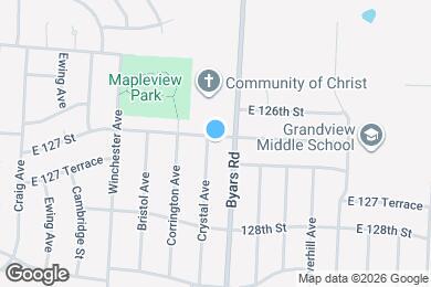 Map image of the property - 12701 Crystal Ave