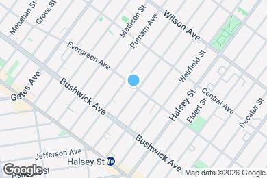 Map image of the property - 592 Evergreen Ave