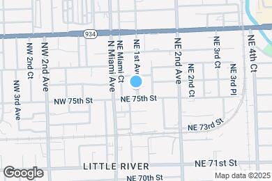 Map image of the property - 7516 NE 1st Ave