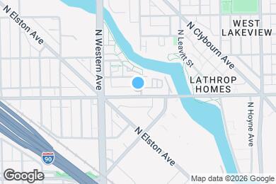 Map image of the property - 2806 N Oakley Ave