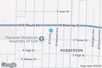 Map image of the property - 2320 N Travis Ave