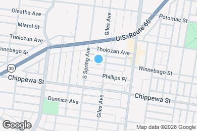 Map image of the property - 3712 Winnebago St