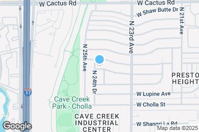 Map image of the property - 2410 W Sierra St