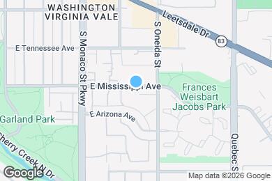 Map image of the property - 6770 E Mississippi Ave