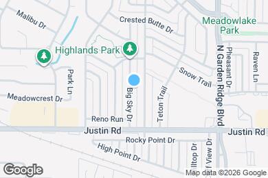 Map image of the property - 1921 Big Sky Dr