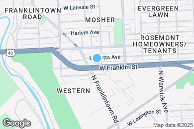 Map image of the property - 2708 W Franklin St