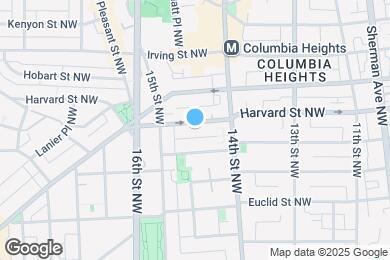 Map image of the property - 1440 Harvard St NW