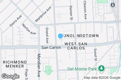 Map image of the property - 1032 Pacific Ave