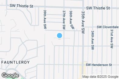Map image of the property - 3715 SW Donovan St