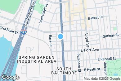 Map image of the property - 1340 S Hanover St