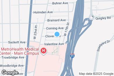 Map image of the property - 1825 Clover Ave