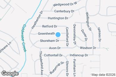 Map image of the property - 2091 Shoreham Dr