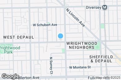 Map image of the property - 1214 W Wrightwood Ave
