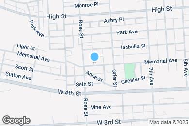 Map image of the property - 1238 Memorial Ave