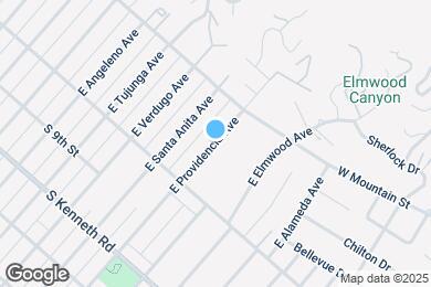 Map image of the property - 1054 E Providencia Ave