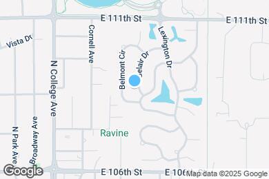 Map image of the property - 10744 Belair Dr.