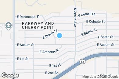 Map image of the property - 1906 E Baylor St