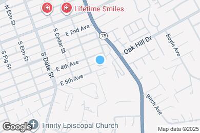 Map image of the property - 1134 E 5th Ave