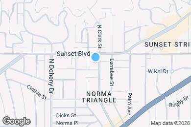 Map image of the property - 1013 N San Vicente Blvd