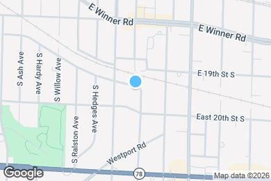 Map image of the property - 10817 E 19th Terrace