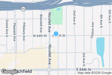 Map image of the property - 6400 1st Ave S