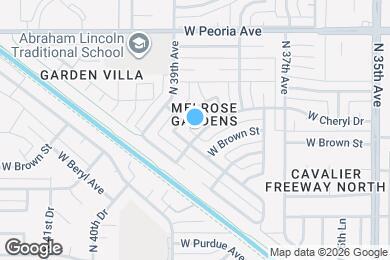 Map image of the property - 3842 W Cheryl Dr
