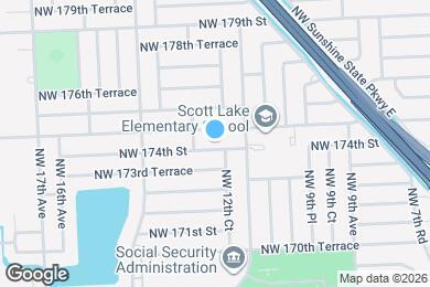 Map image of the property - 1241 NW 174th St