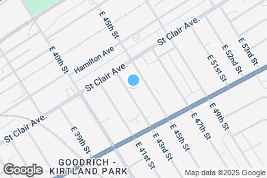 Map image of the property - 1387 E 43rd St