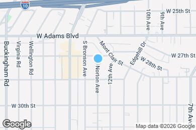 Map image of the property - 2815 1/4 S Norton Ave