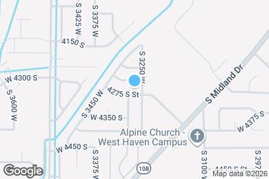 Map image of the property - 3278 W 4275 S