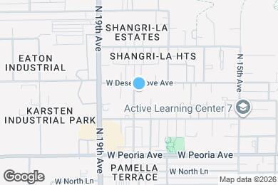 Map image of the property - 10831 N 18th Ave