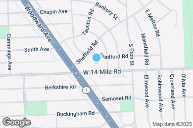 Map image of the property - 1719 E 14 Mile Rd