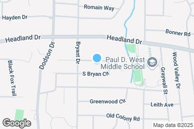Map image of the property - 2506 N Bryan Cir