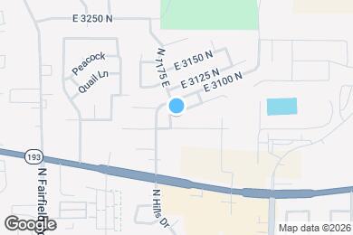 Map image of the property - 1186 E 3075 N