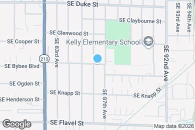 Map image of the property - 8608 SE Bybee Blvd