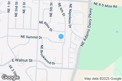 Map image of the property - 539 NE Summit Dr