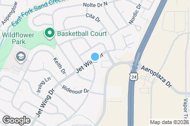 Map image of the property - 1115 Jet Wing Cir