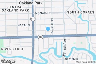 Map image of the property - 1398 NE 32nd St