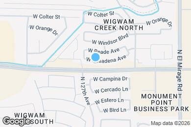 Map image of the property - 12617 W Pasadena Ave
