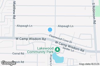 Map image of the property - 1212 Fleetwood Cove Dr