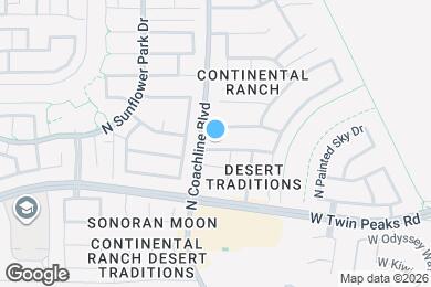 Map image of the property - 7552 W Cosmic Sky Dr