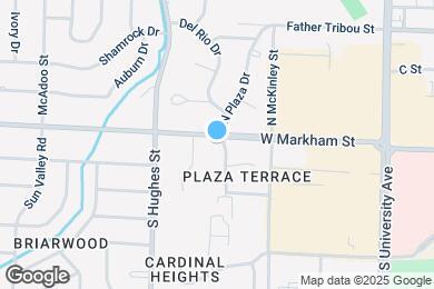 Map image of the property - 100 S Plaza Dr