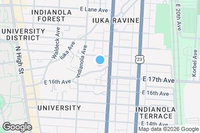 Map image of the property - 244 E 17th Ave