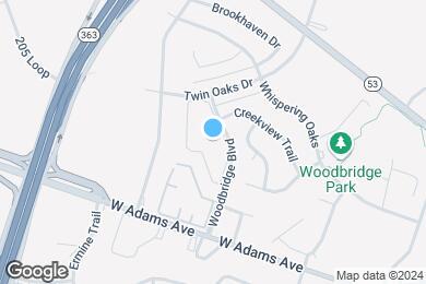 Map image of the property - Woodbridge Crossing Apartments