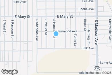 Map image of the property - 1022 S Hancock St