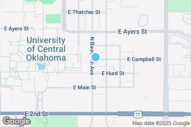 Map image of the property - 1002 E Campbell St