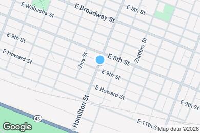 Map image of the property - 550 E King St