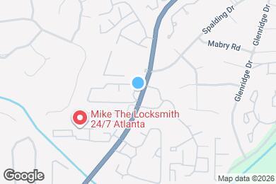 Map image of the property - 6980 Roswell Rd