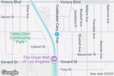 Map image of the property - 6167 Coldwater Canyon Ave